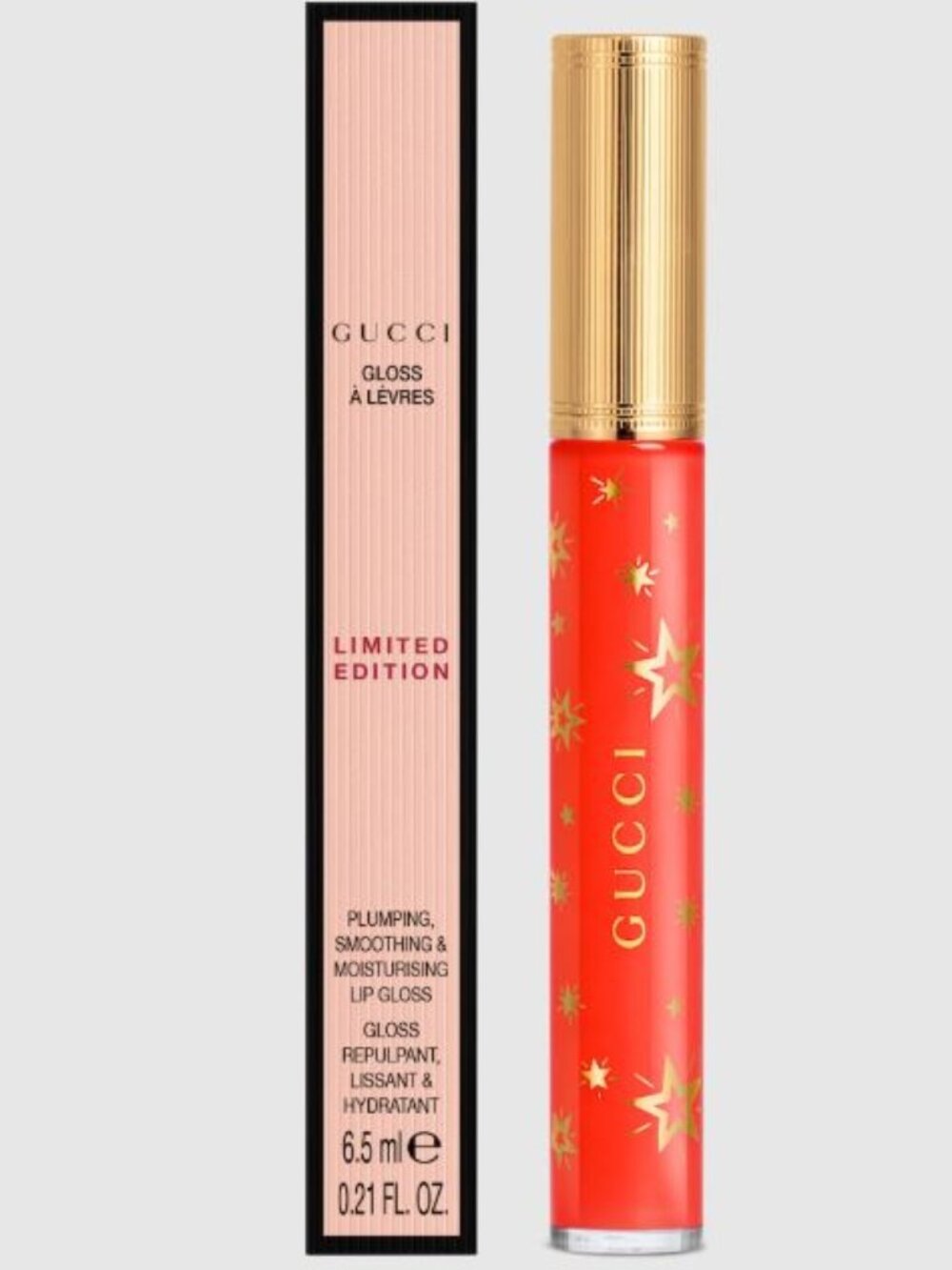 👄💄💋GUCCI Gloss à Lèvres-Plumping Lip Gloss-NIB-Teresina Red